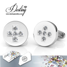 Destino joias cristal de Swarovski Chris Cufflinks